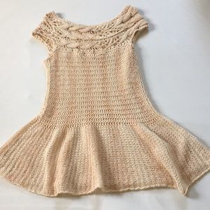 Free People Crochet Peplum Tank Size XS
